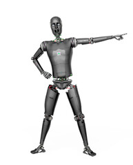 almost human cyberman is showing the way out