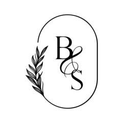 sb, bs, Elegant Wedding Monogram, Wedding Logo Design, Save The Date Logo