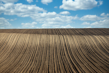 plowed field landscape agriculture nature background