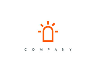 Lighting logo design, line bulb logo design, light bulb lamp vector illustration graphic icon template download, lamp logo design