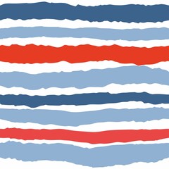 Tile vector pattern with red, blue and white stripes background