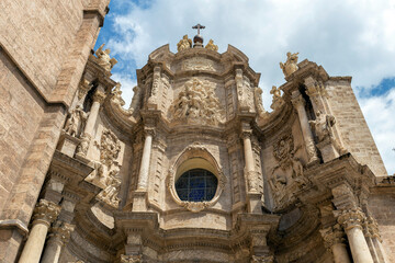 Fototapeta premium The baroque door of the Irons in Valencia