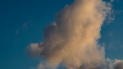 Evening clouds in the sky 