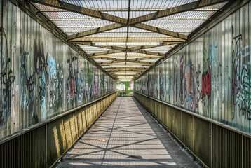 Treppe und Durchgang am Tiergarten in Wuppertal