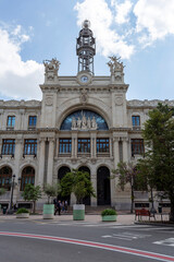 Fototapeta na wymiar Edificio de Correos post office building in Valencia