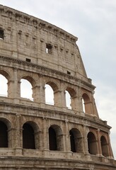 Obraz premium Rome Roman amphitheater called Colosseum or COLOSSEO in Italian language