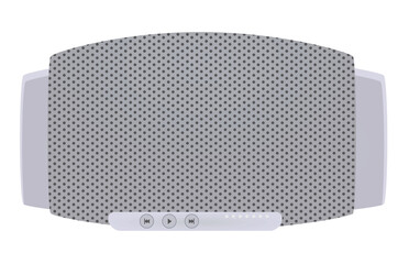 Obraz premium Grey bluetooth speaker. vector illustration