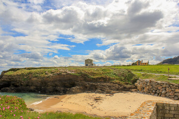 Fototapeta premium view of the village of the region