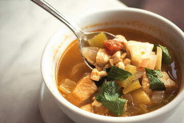 soup with chicken