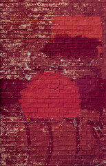 Vertical Grunge old brick wall Background