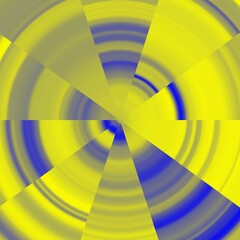 Obraz premium Yellow blue circles, abstract background with circles