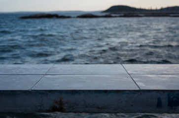 Fototapeta premium table on sea
