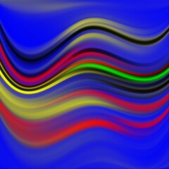 Multicolored fluid shapes, abstract background with rainbow