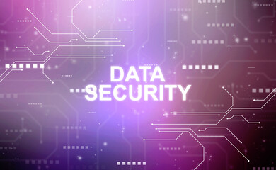 2d illustration data security concept
