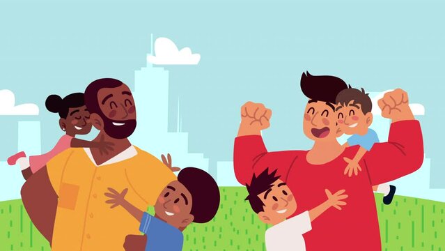 happy fathers day animation
