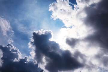 Obraz premium Sky landscape with clouds in pastel colors