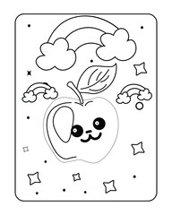 kawaii coloring page, kids coloring page, kids kawaii coloring page, Baby toy coloring page, kids toy coloring page.