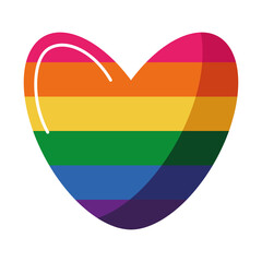 heart with lgbtq flag