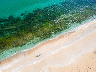 Aerial view of The Driver Beach (Alepu) near resort of Dyuni,  Bulgaria