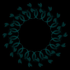 abstract blue circle