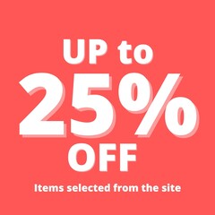 25% off UP tô online discount special offer 