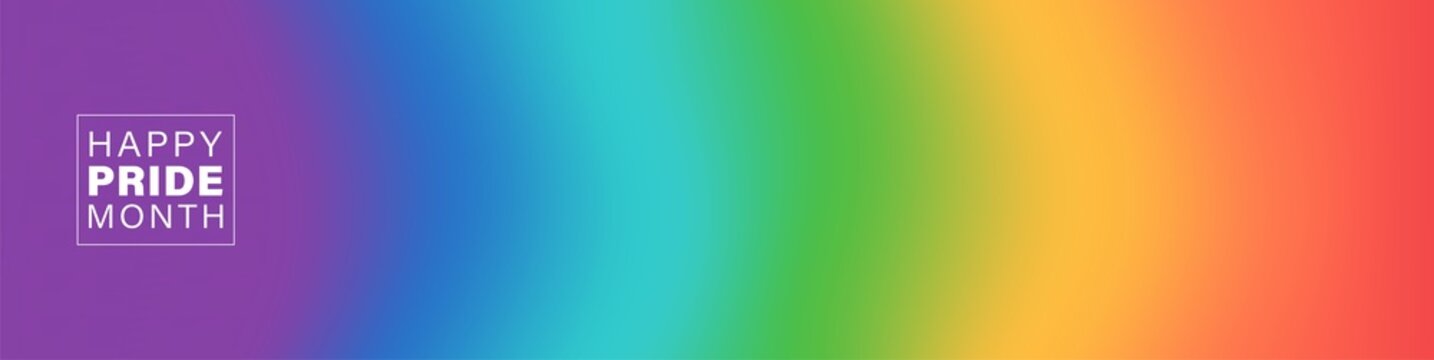 Pride gradient background with LGBTQ Pride flag colours