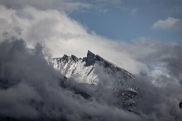 clouds over the mountain