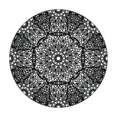 Hand drawn mandala. decoration in ethnic oriental  doodle ornament.