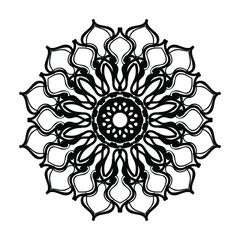 Hand drawn mandala. decoration in ethnic oriental  doodle ornament.