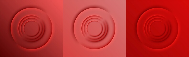 red circle glowing for light background modern design