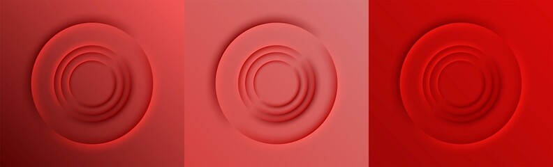 red circle glowing for light background modern design