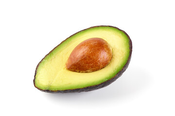 Avocado, isolated on white background.