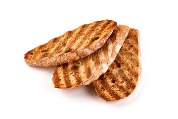 Grilled toasters, isolated on white background. High resolution image.