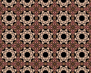 Illustration of a brown and black seamless tile pattern for wallpapers and backgrounds