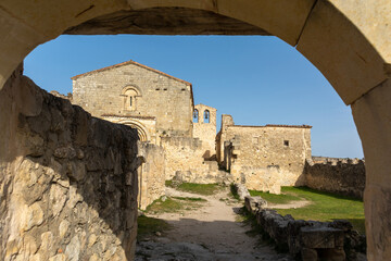 View of the Hermitage of San Frutos in the Hoces del rio Duraton