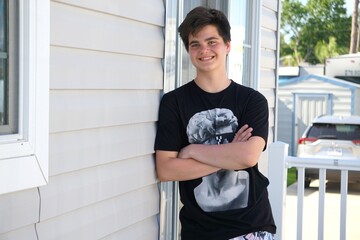 Teenager in the trailer park