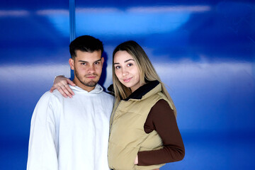 Portrait of friends looking at camera