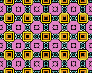 Abstract illustration of seamless tile pattern with different shapes