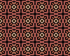 Brown abstract patterned seamless background with different shapes for wallpapers