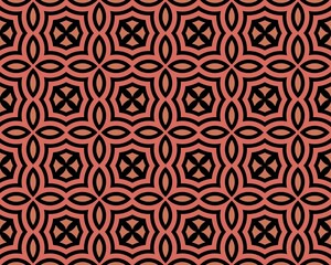 Brown abstract patterned seamless background with different shapes for wallpapers