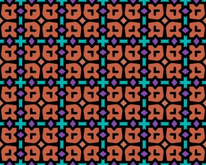 Fototapeta na wymiar Illustration of seamless tile pattern - perfect for background or wallpaper
