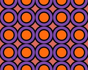 Abstract illustration with a seamless geometric tile pattern