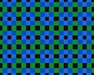 Illustration of a seamless black and blue square mosaic tile pattern Illustration of a seamless black and blue square mosaic tile pattern