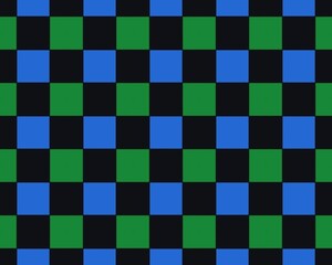 Amazing green and cyan color abstract background, Chess board abstract