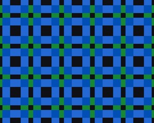 Illustration of a seamless black and blue square mosaic tile patternIllustration of a seamless black and blue square mosaic tile pattern