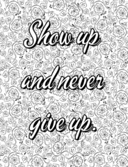 Inspirational Motivational quotes coloring pages, positive Affirmations, Positive quotes coloring pages, Good vibes, floral line art.