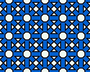 Seamless tile pattern in different colors