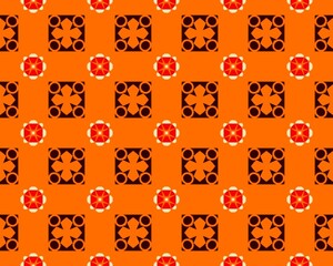 3D rendering of a colorful seamless tile pattern background