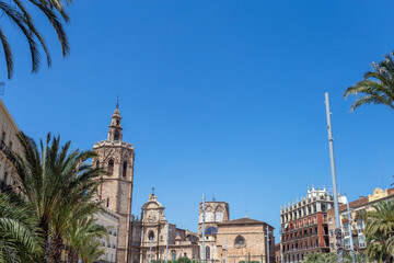 The Miguelete Tower or the bell tower of the Valencia Cathedral