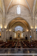 The vault of the Valencia Cathedral in Spain